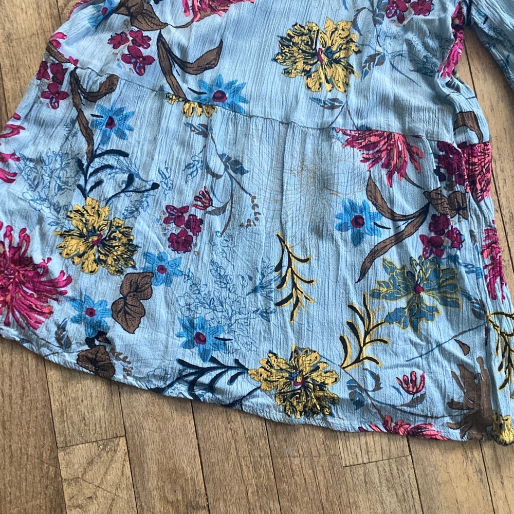NATURAL LIFE Floral Jumpsuit SZ S - Blue and Pink with pockets - Picture 8 of 13